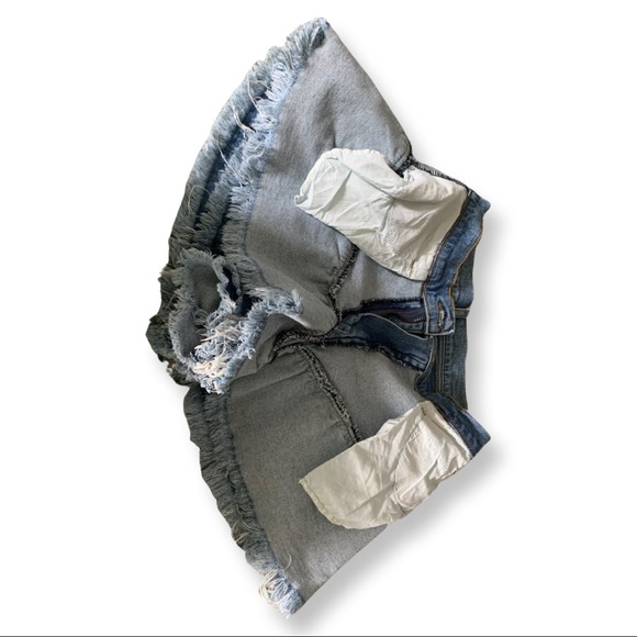 Ruffled Jean Shorts size: M - Picture 4 of 4